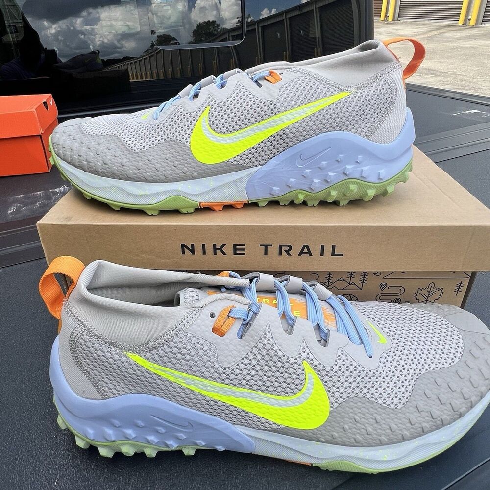 Nike Wildhorse 7 Light Iron Ore Volt Sneaker Shoe CZ1856-004 Men’s 12 Gray Trail